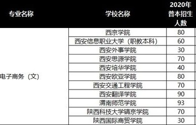 初中电子商务专业分数线