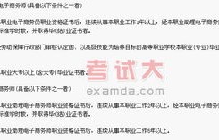电子商务专业统考考啥啊